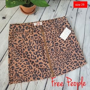 We The Free Zip It Up Mini Skirt Pineapple Sz 29